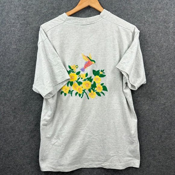 Vintage Screen Stars Best Colorado Grey Men's T-Shirt 90's Floral Men's Size XL - Picture 6 of 9